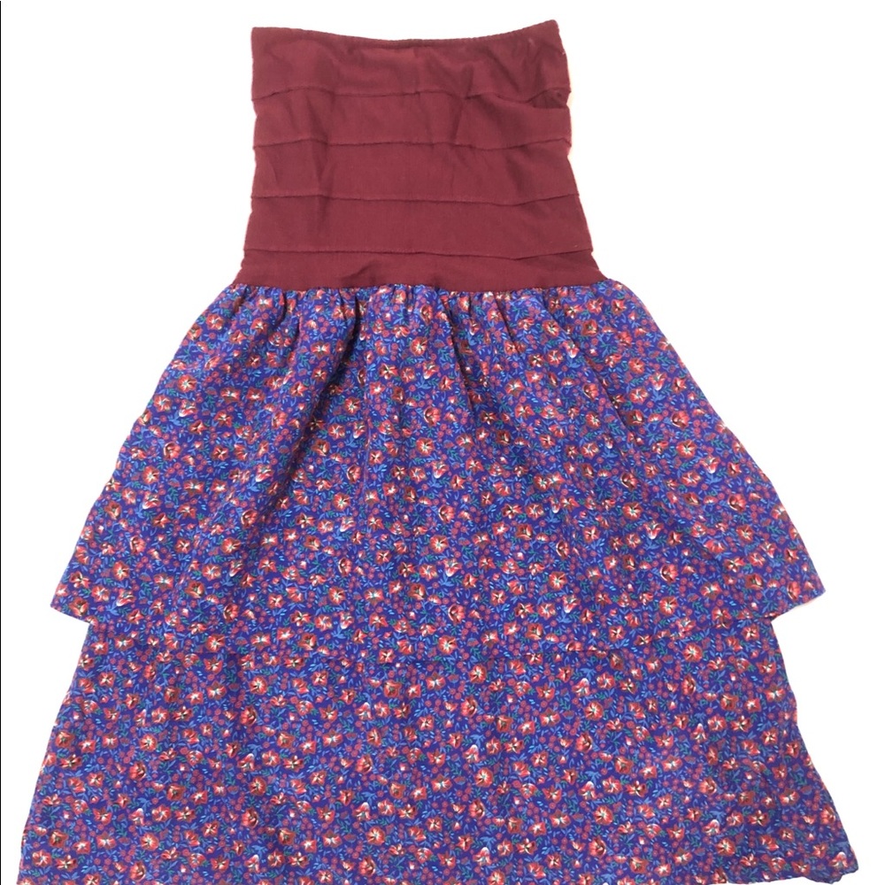 Tube Top Floral Dress
